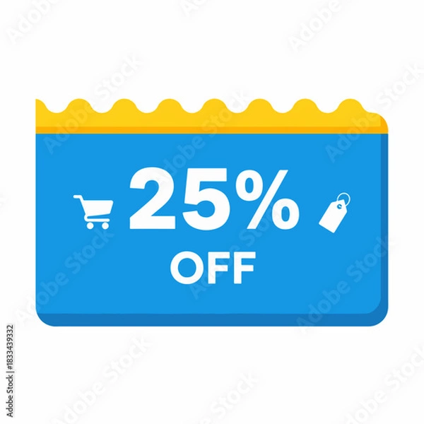 Obraz Ticket sale label vector