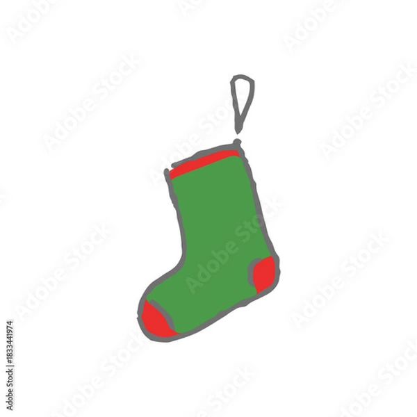 Obraz クリスマス　小物　くつした

