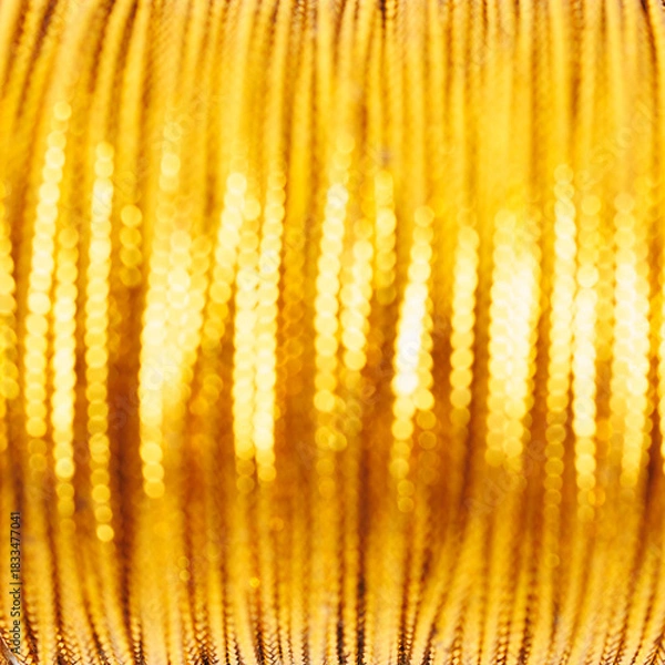 Fototapeta Abstract gold light blur texture with glowing circles
