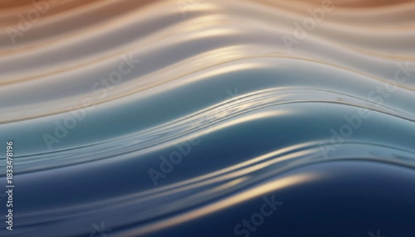 Fototapeta Smooth Gradient Liquid Background with Flowing Motion — Minimalist Fluid Gradient Photography