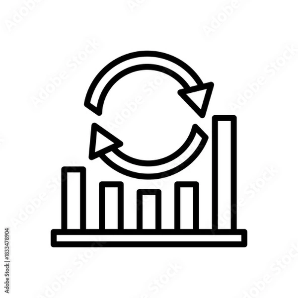 Fototapeta Kaizen Kaizen Continuous Improvement Icon