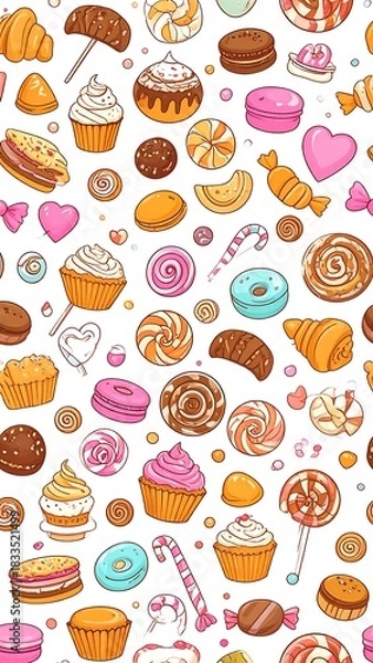Obraz Sweet Treats Pattern