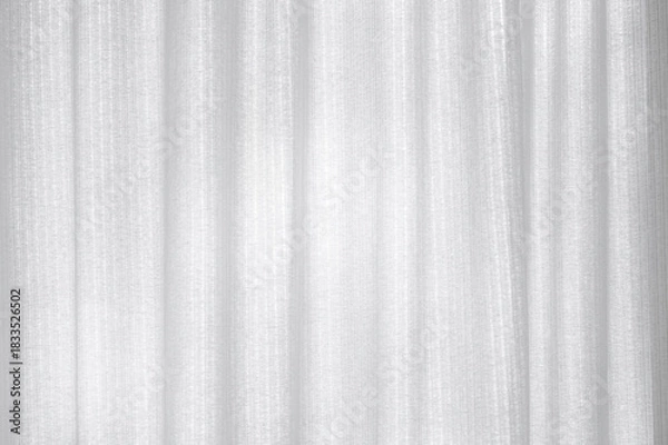 Obraz White curtain fabric texture