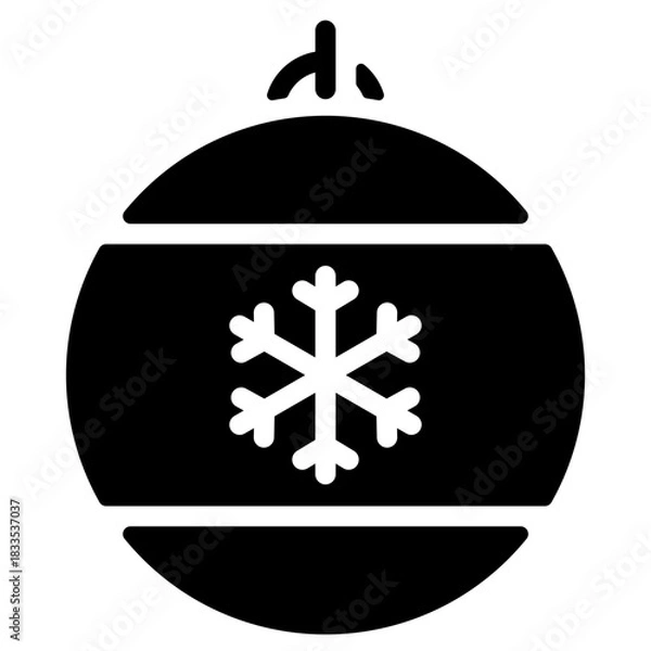 Obraz Snowflake Christmas Ball