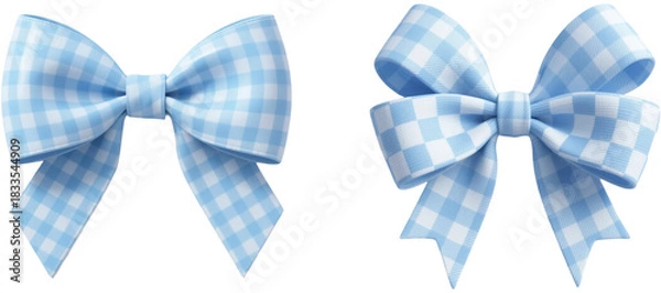 Obraz リボン　チェック柄　模様　柄　装飾