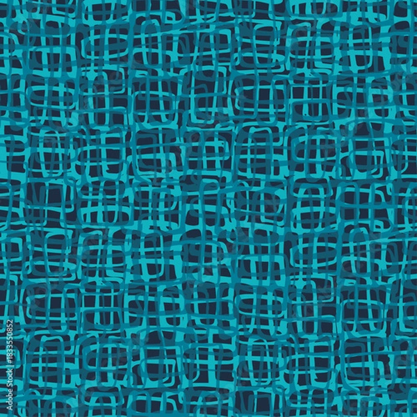 Fototapeta Line Doodle Seamless Pattern 52 - Scribble Chain