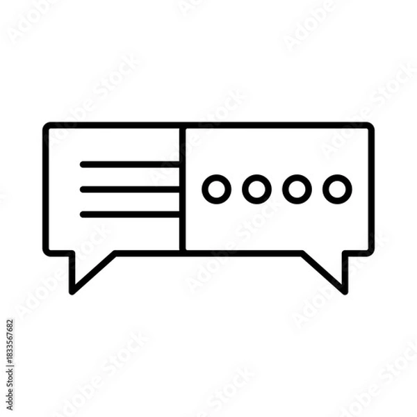 Fototapeta Chat icon