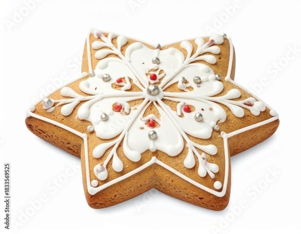 Obraz Star-Shaped Christmas Cookie 