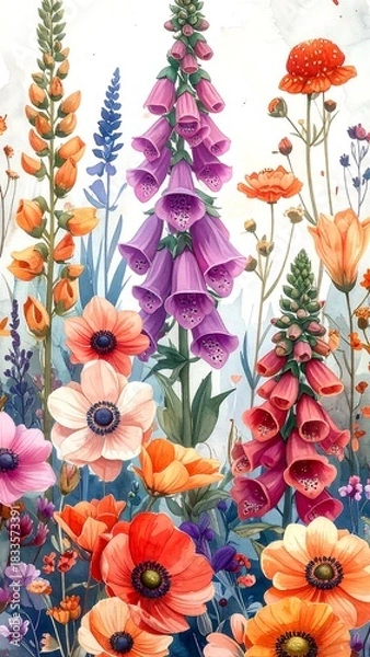 Obraz Vibrant floral display