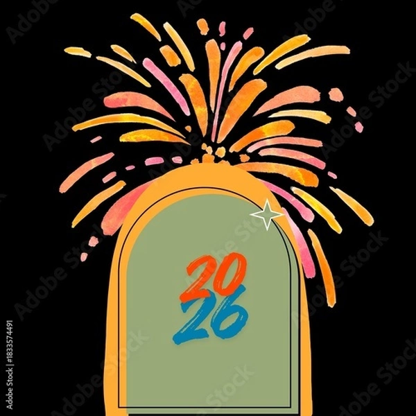 Obraz happy new year 2026