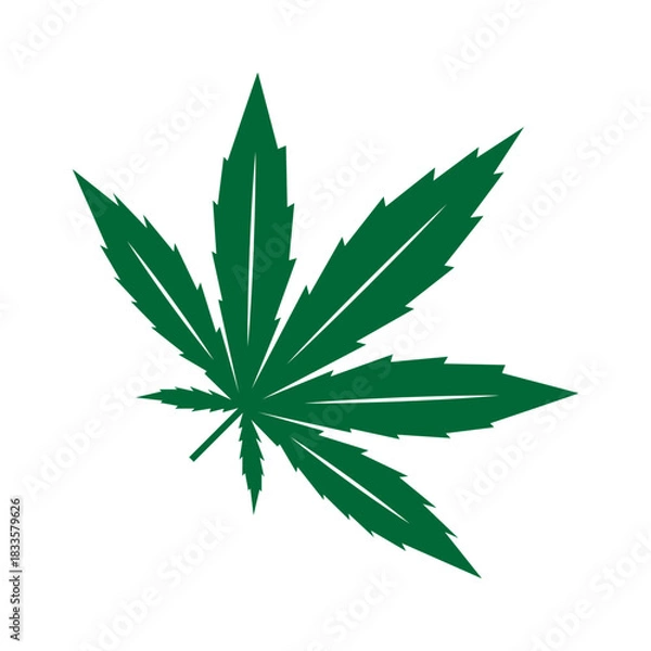 Obraz Cannabis logo icon design