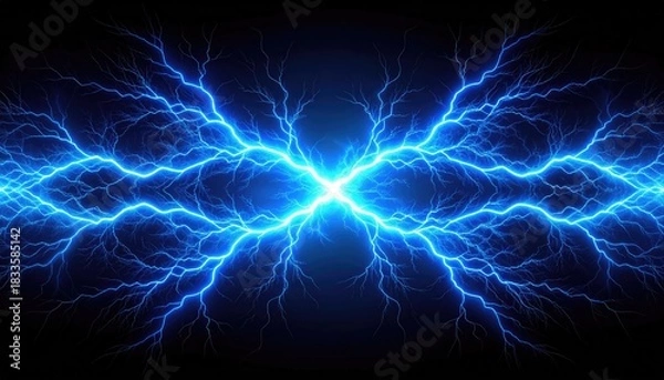 Obraz lightning in the night sky