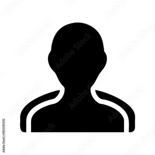 Obraz Abstract human silhouette vector.

