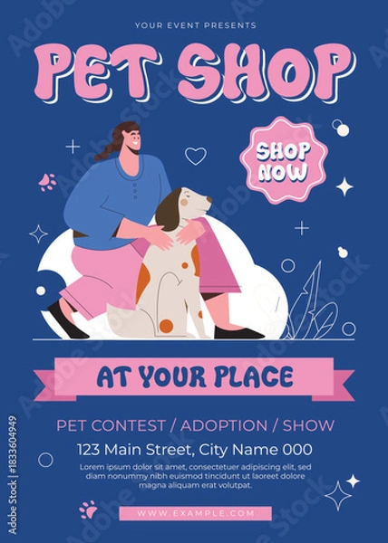 Obraz Pet Shop Flyer