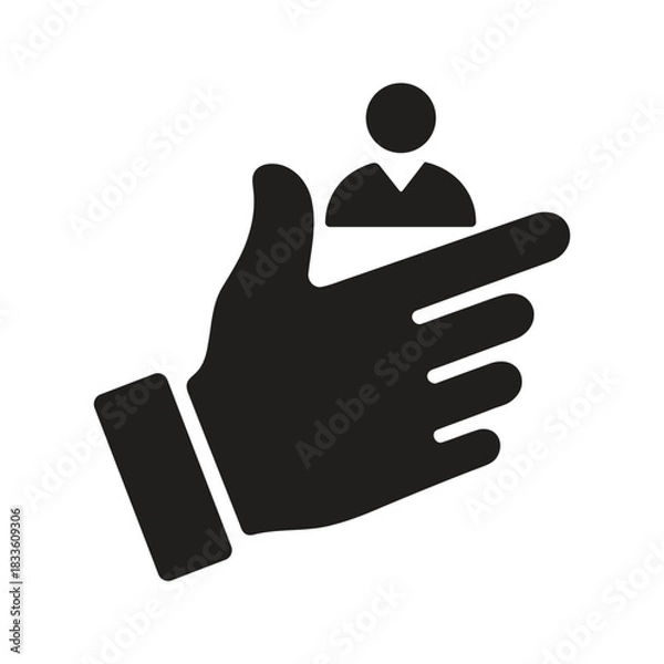 Obraz Loser sign hand gesture icon