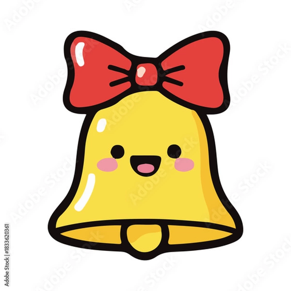 Obraz Christmas bells vector illustration design