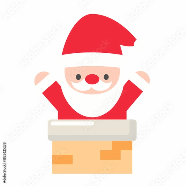 Obraz santa claus with gift