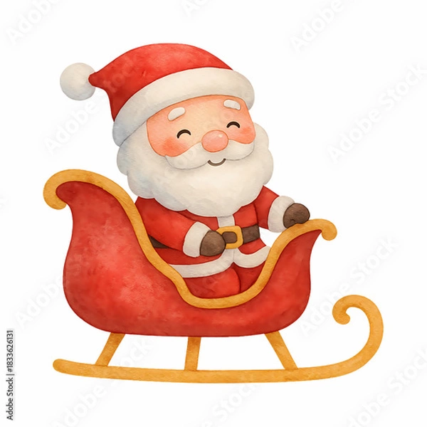 Obraz santa claus with gift