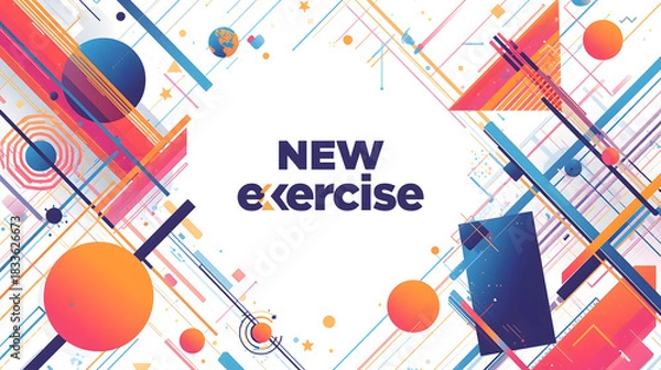 Obraz happy birthday card with balloons