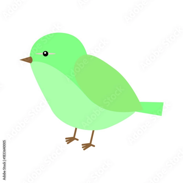 Obraz 
シンプルでかわいい鶯のイラスト素材
