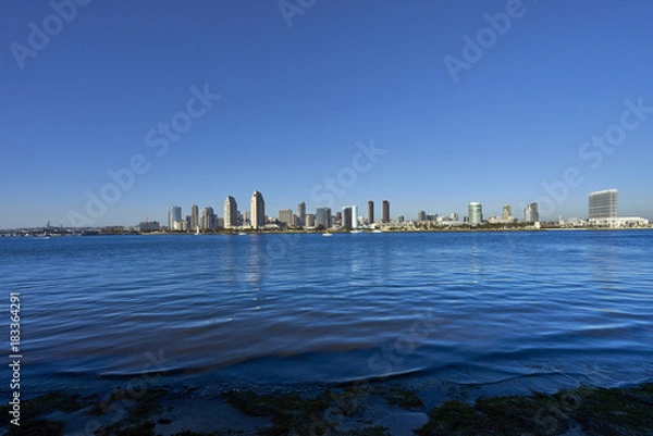 Obraz San Diego Skyline at dusk and during the golden hour