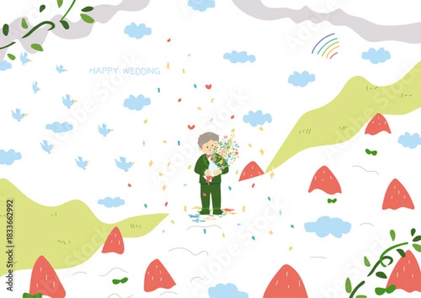 Obraz ストロベリーホワイトウェディング