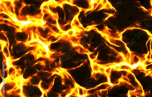 Obraz fire on black background