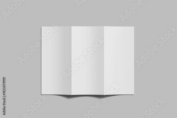 Obraz Trifold Brochure Blank Mockup
