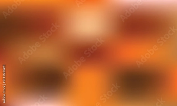 Fototapeta Warm autumnal hues with abstract textures and blurry shapes