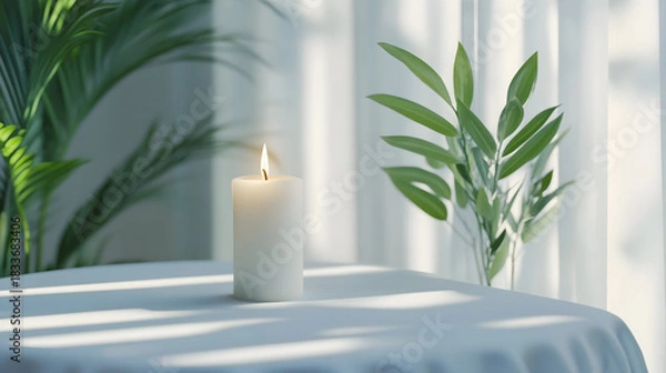 Obraz candles on the window