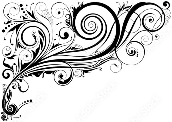 Obraz Floral design ornaments