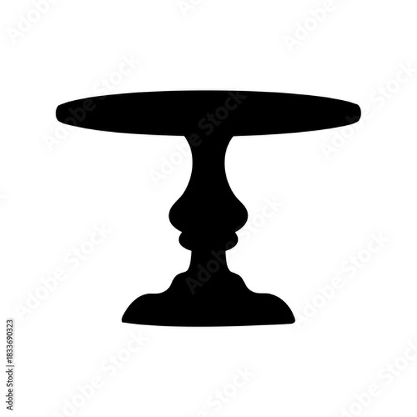 Obraz Rubin's vase optical illusion, two faces or a candlestick Vector, illustration