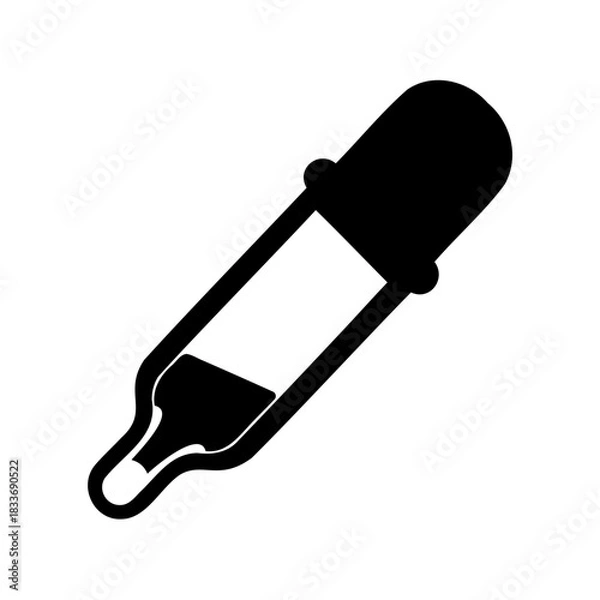 Obraz Dropper icon for laboratory and medical liquid transfer Vector, illustration