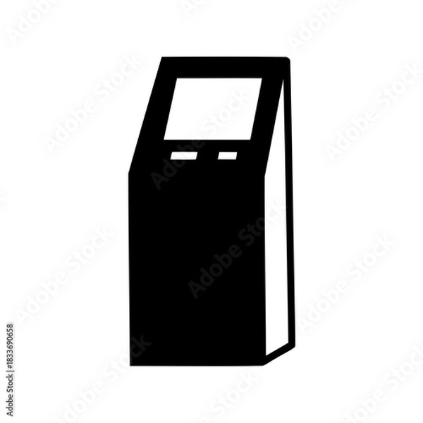 Obraz Modern self-service payment and information kiosk device Vector, illustration
