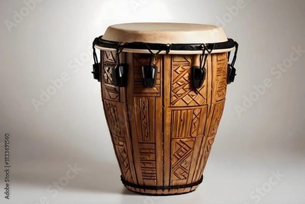 Obraz djembe isolated on white background