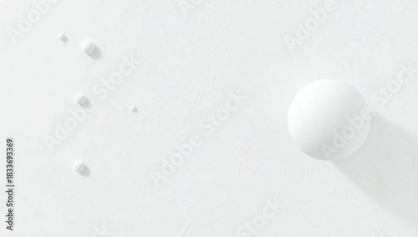 Obraz white egg on a white background