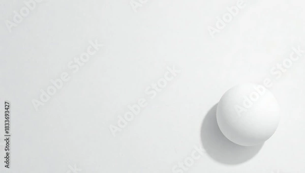 Obraz white egg on white background