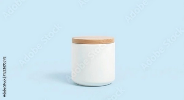 Obraz white medicine bottle on white background