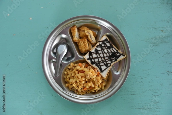 Fototapeta Thai daily school lunch
