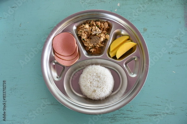 Obraz Thai daily school lunch