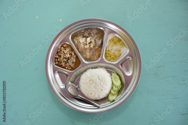 Obraz Thai daily school lunch