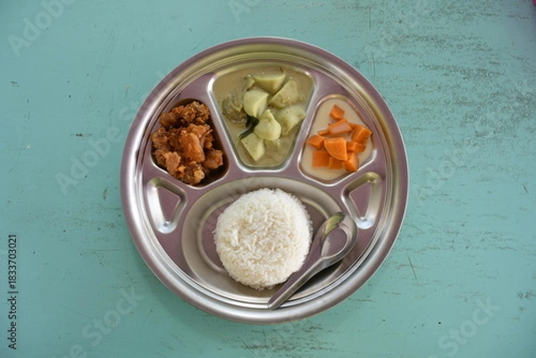Obraz Thai daily school lunch