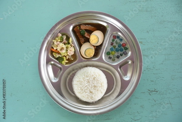 Obraz Thai daily school lunch