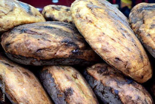 Obraz Huge homemade toasted bread