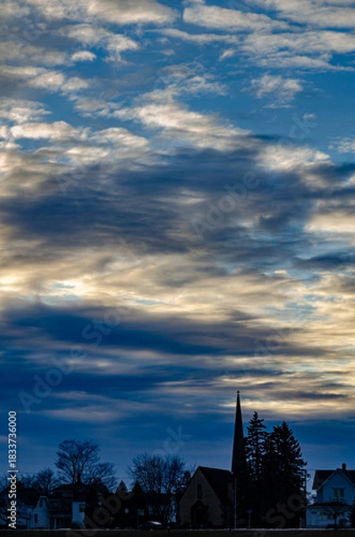 Obraz 557-94 Late Light over the Town