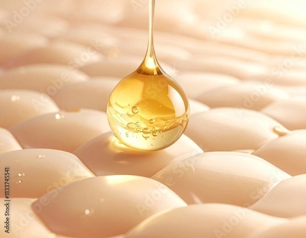 Obraz Skin care serum drop abstract background