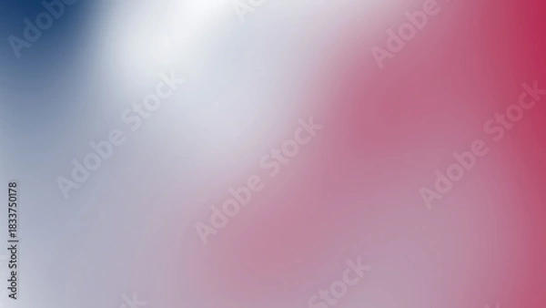 Obraz Abstract gradient background blue white red soft blend
