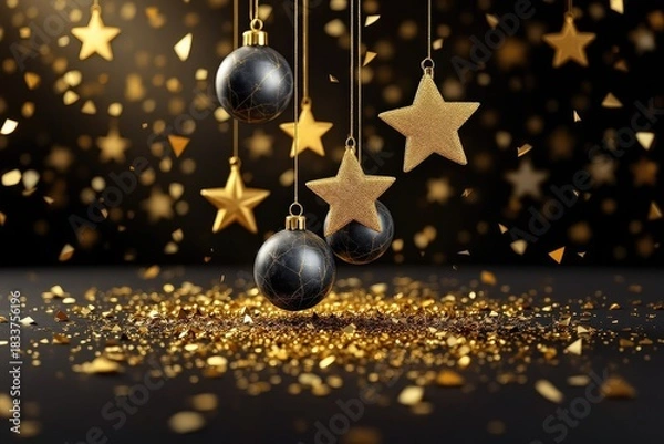 Obraz Festive holiday decoration background