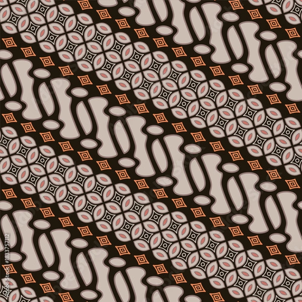 Obraz Seamless Retro Modern Batik Pattern December 9th 2025
