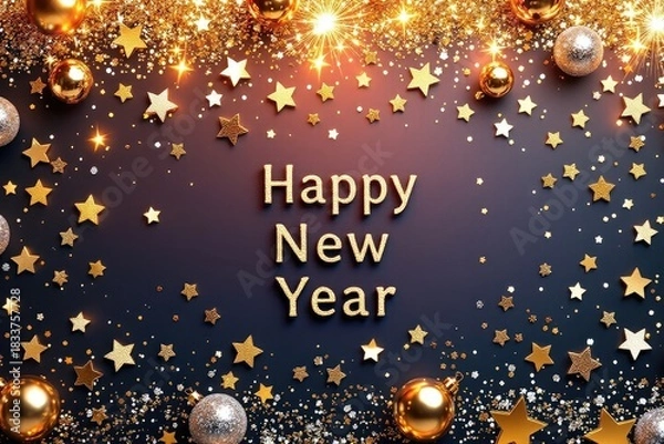 Obraz Festive new years greeting